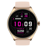 Noise Twist 2 Smart Watch with 1.43” AMOLED Screen, AI Search & Voice Assistant, Bluetooth Calling, Stainless Steel Back, 7-Day Battery, 100+ Watch Faces, Health Suite, IP68 (Rose Pink)