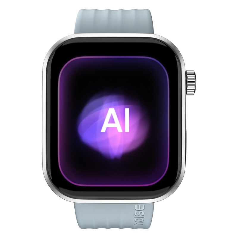 Noise Pro 6 Smart Watch:Intelligent AI, Endless AI Watch Faces, AI Companion, 1.85” AMOLED, EN2 Processor, Nebula UI 2.0, Emergency SOS, Compatible with iOS & Android(Ice Blue)