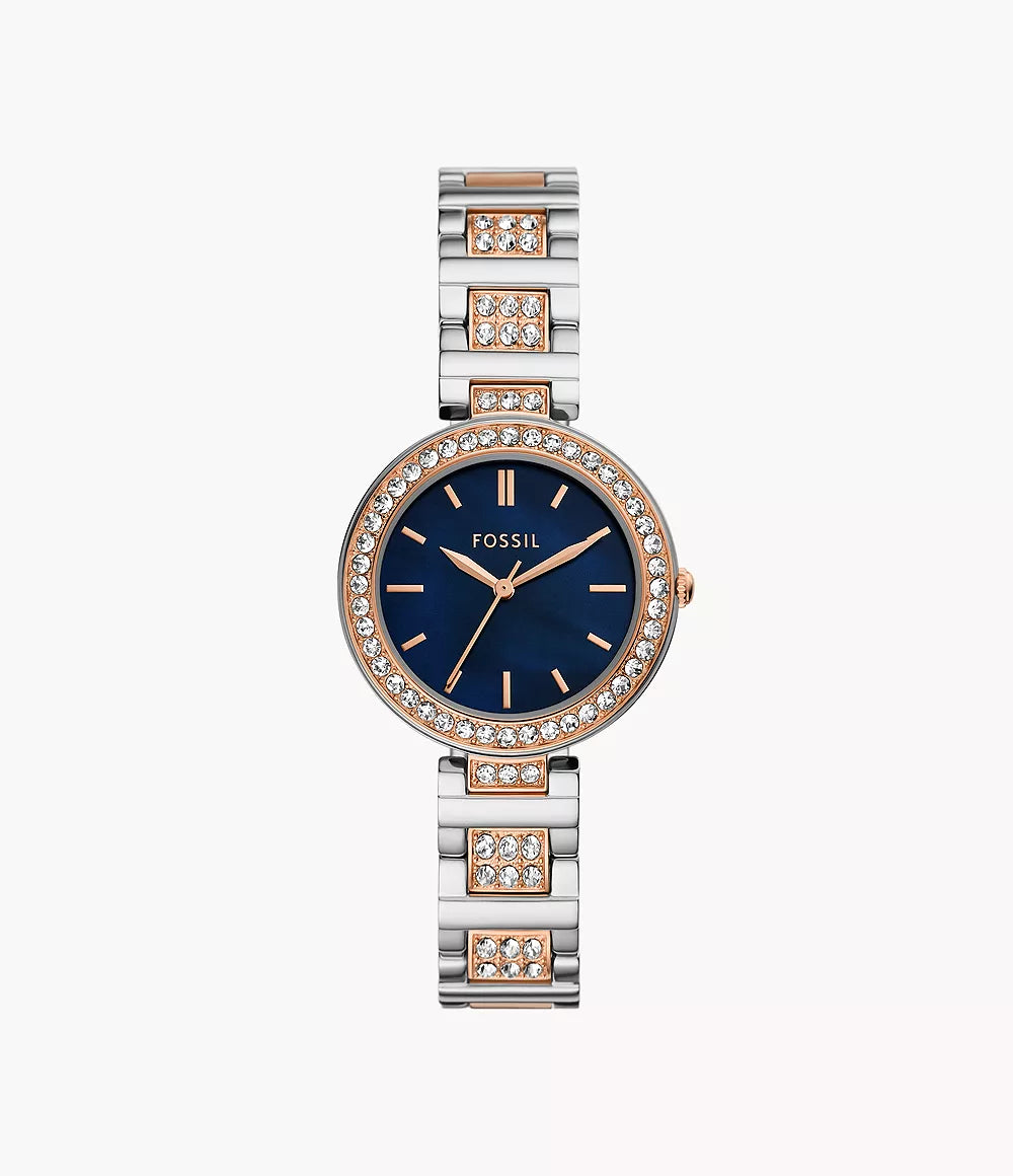 Karli Three-Hand Two-Tone Stainless Steel Watch BQ3952 - KRISHNA WATCH COMPANY
