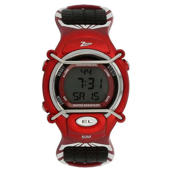 Zoop By Titan Digital Dial Nylon Strap Watch for Kids 3001pv03
