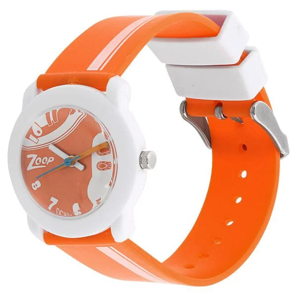 Zoop By Titan Quartz Analog Orange Dial Plastic Strap Watch for Kids - 3025PP29 - KRISHNA WATCH COMPANY