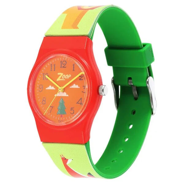 Zoop By Titan Quartz Analog Red Dial Plastic Strap Watch for Kids 3028pp12w - KRISHNA WATCH COMPANY