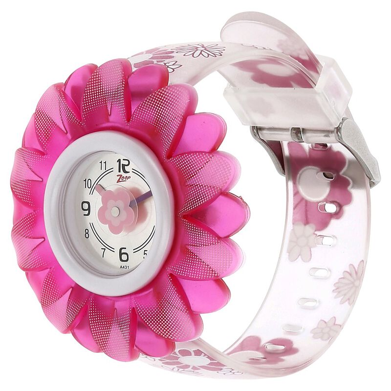 Zoop By Titan Quartz Analog Silver Dial Plastic Strap Watch for Kids 4005PP01 - KRISHNA WATCH COMPANY