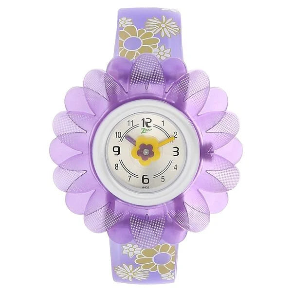 Zoop By Titan Quartz Analog Silver Dial PU Strap Watch for Kids 4005pp02 - KRISHNA WATCH COMPANY