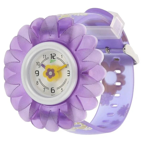 Zoop By Titan Quartz Analog Silver Dial PU Strap Watch for Kids 4005pp02 - KRISHNA WATCH COMPANY