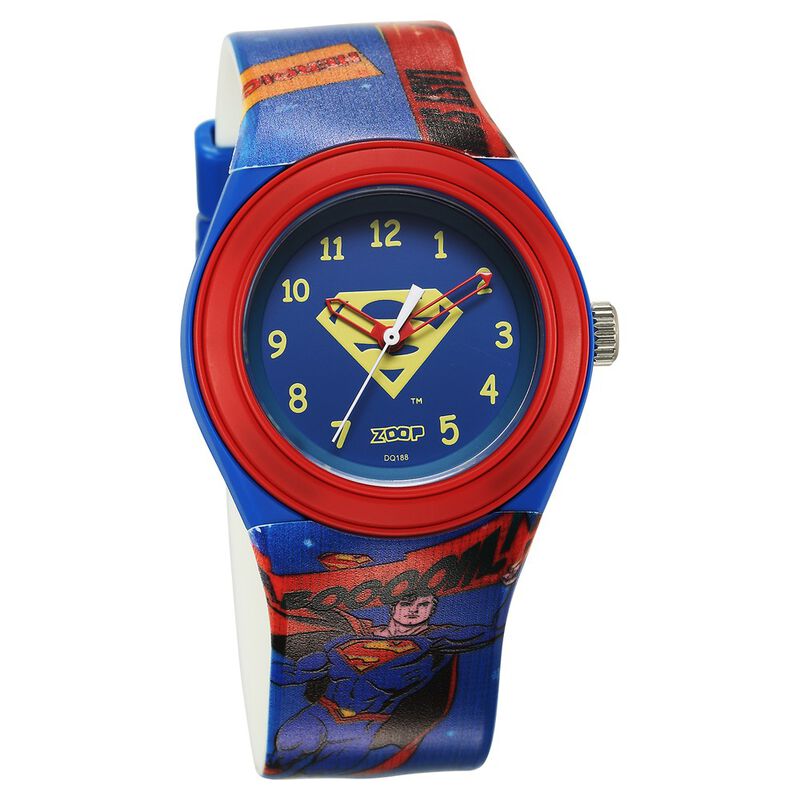 Zoop by Titan Justice League Quartz Analog Blue Dial Polyurethane Strap Watch for Kids C4048PP56 - KRISHNA WATCH COMPANY