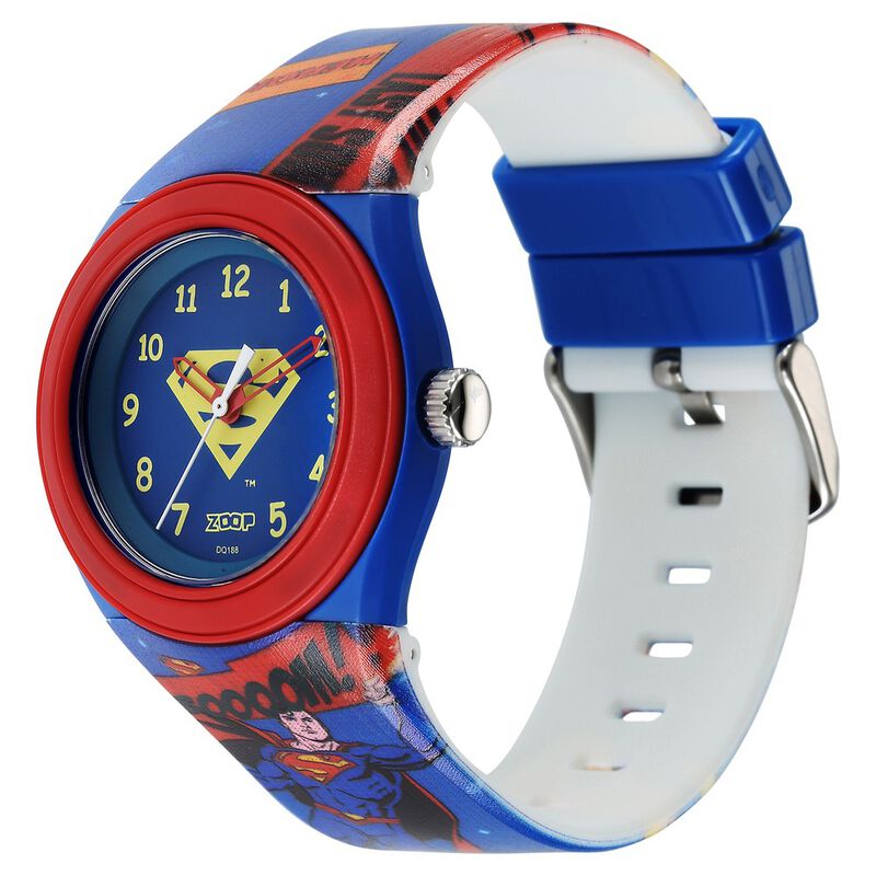 Zoop by Titan Justice League Quartz Analog Blue Dial Polyurethane Strap Watch for Kids C4048PP56 - KRISHNA WATCH COMPANY