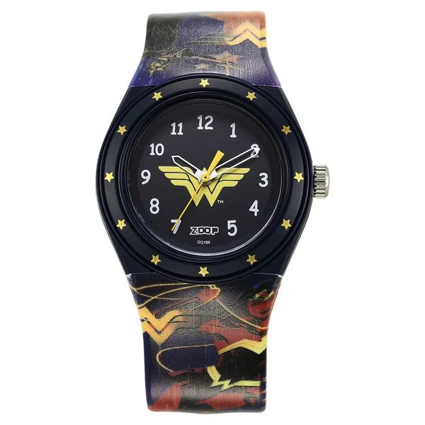 Zoop Justice League Wonder Woman Analog Watch for Girls Kids - C4048PP57 - KRISHNA WATCH COMPANY