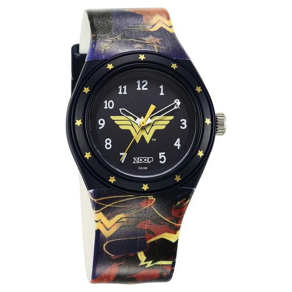 Zoop Justice League Wonder Woman Analog Watch for Girls Kids - C4048PP57 - KRISHNA WATCH COMPANY