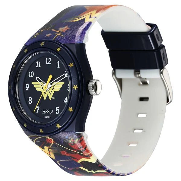 Zoop Justice League Wonder Woman Analog Watch for Girls Kids - C4048PP57 - KRISHNA WATCH COMPANY