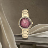 Cerruti 1881 Quartz Multifunction Red Dial Stainless Steel Strap Watch for Women ceciwlg2225604w