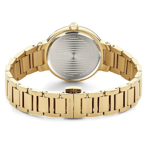 Cerruti 1881 Quartz Multifunction Red Dial Stainless Steel Strap Watch for Women ceciwlg2225604w - KRISHNA WATCH COMPANY