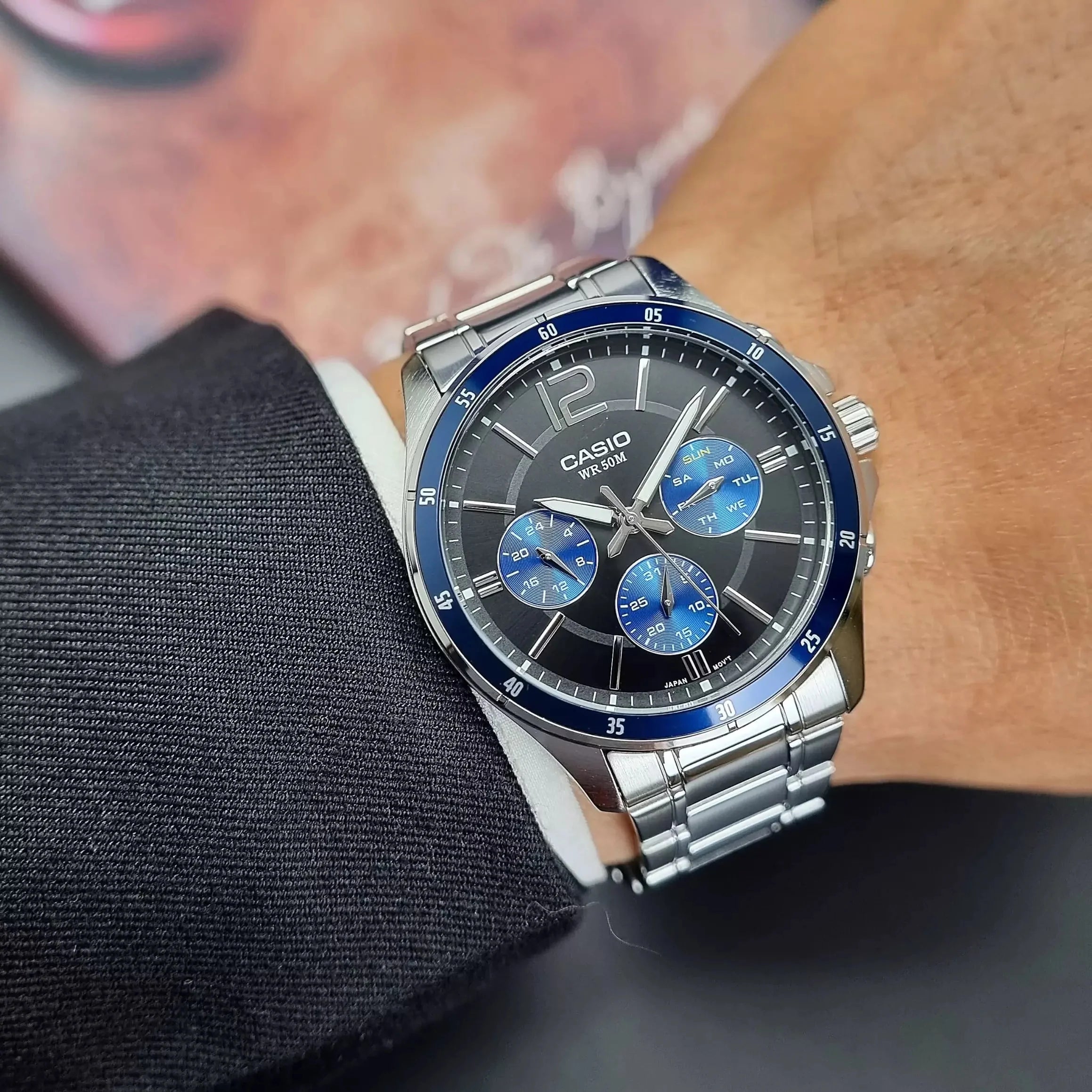 Casio A950 - MTP-1374D-2AVDF - KRISHNA WATCH COMPANY