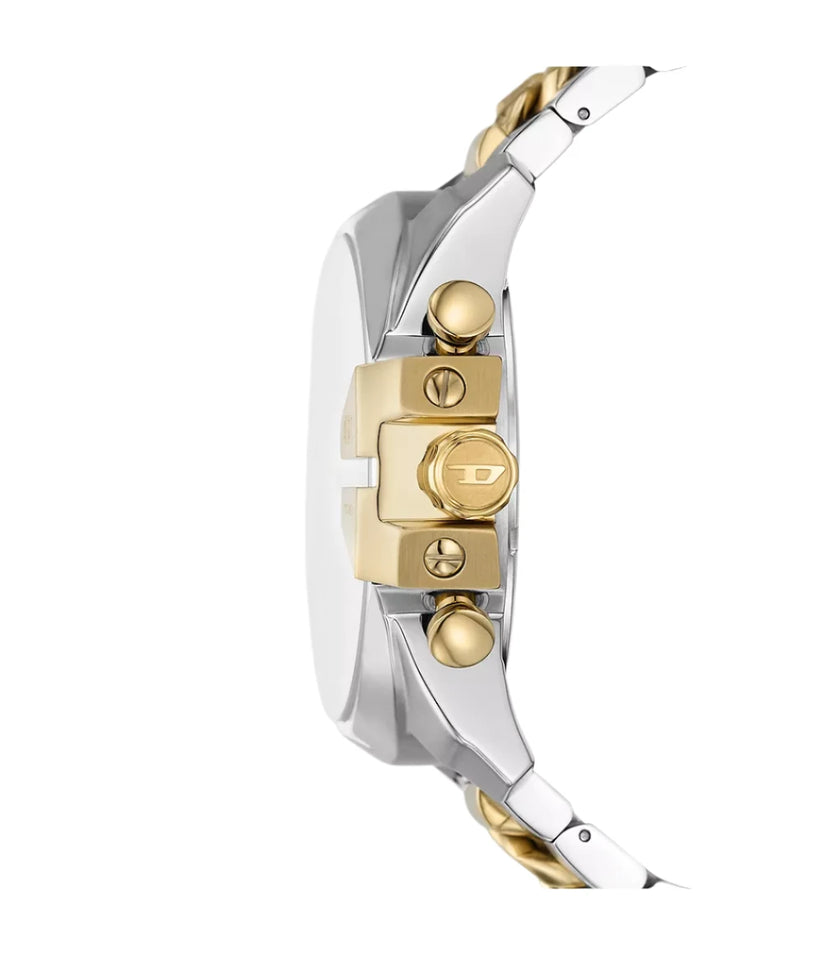 DIESEL Mega Chief Chrono White Dial Watch - DZ4672 - KRISHNA WATCH COMPANY