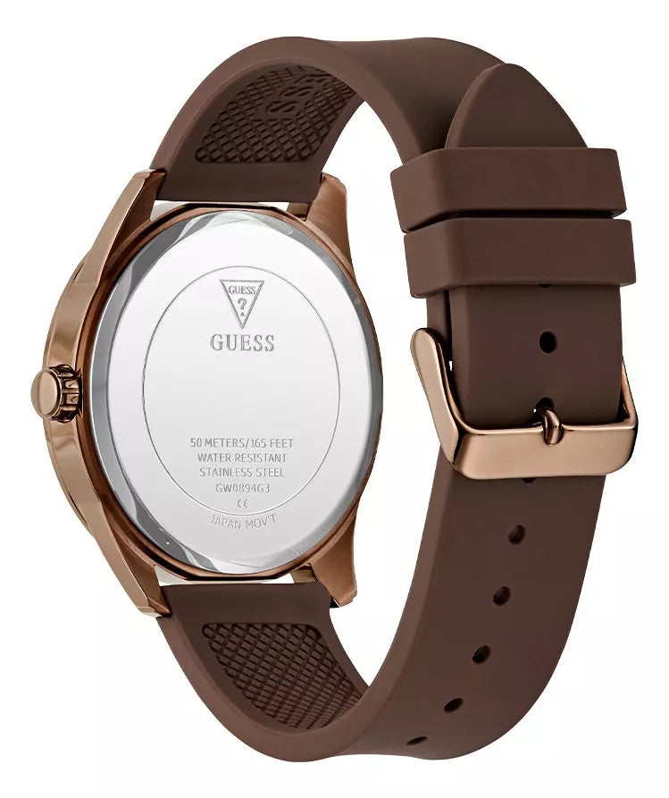 GUESS Mens Brown Tone Analog Watch GW0894G3 - KRISHNA WATCH COMPANY