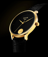 Sonata’s first ever watch embedded with a 22kt 0.15 gms gold coin on the dial watch for Men - 7153YL01