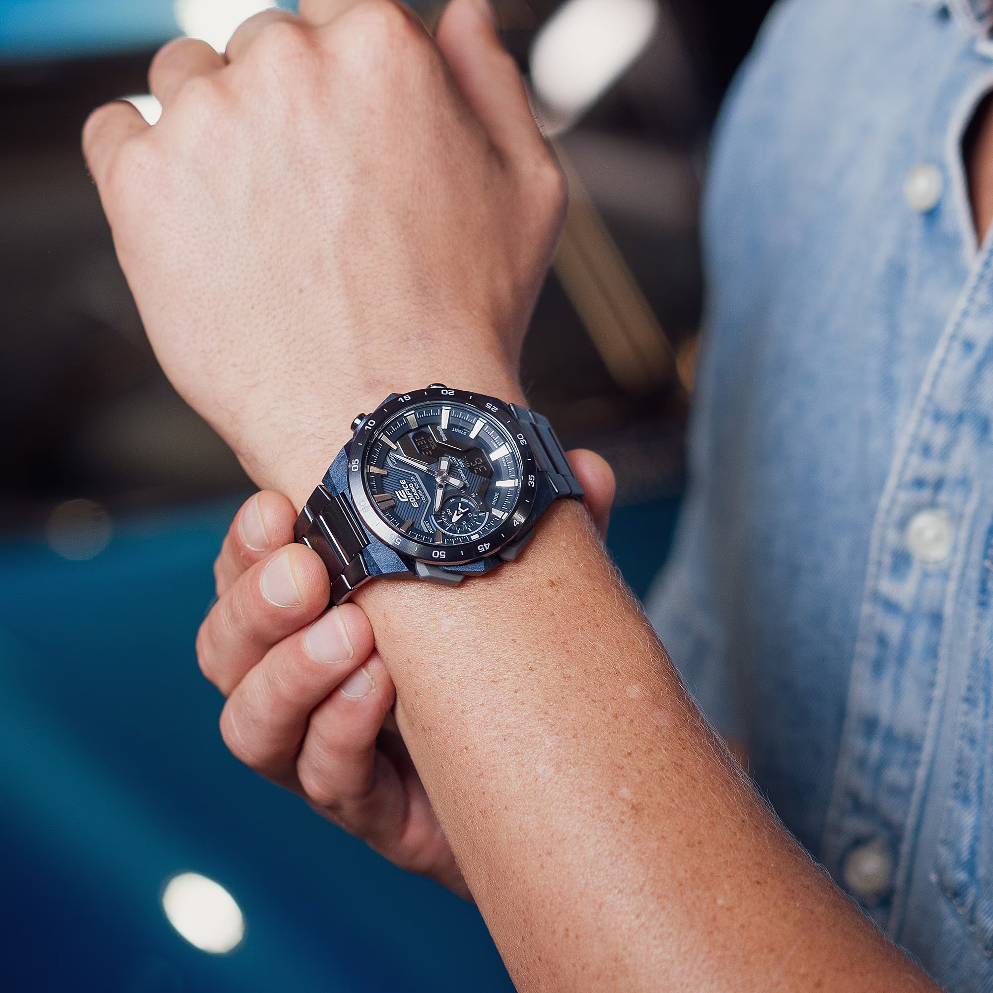 Casio Edifice ECB-2200CB-2ADF - ED640 - KRISHNA WATCH COMPANY