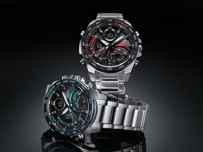 Casio Silver Bluetooth Connect - Men's Watch EDIFICE ECB-900DB-1BDR - EX500 - KRISHNA WATCH COMPANY