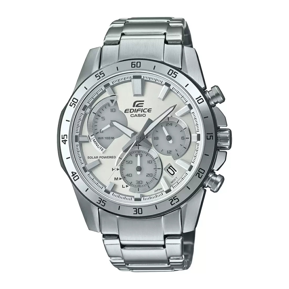Silver Chronograph - Men's Watch EDIFICE EQS-930MD-8AVUDF - ED528 - KRISHNA WATCH COMPANY