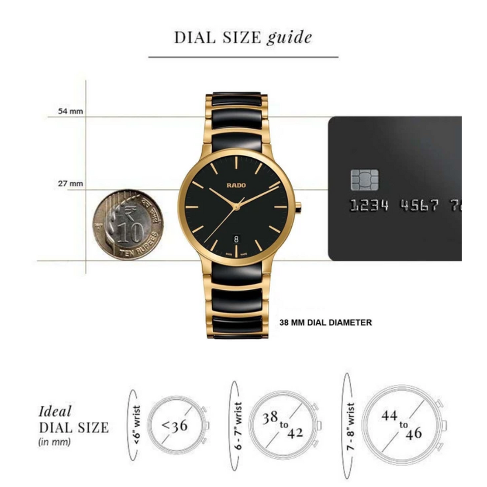 RADO Centrix Unisex Watch R30527172 - KRISHNA WATCH COMPANY