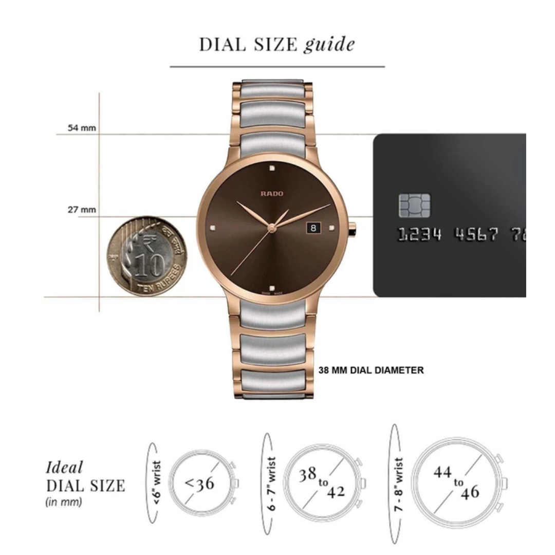RADO Centrix Quartz Multifunction Men - R30554743 - KRISHNA WATCH COMPANY
