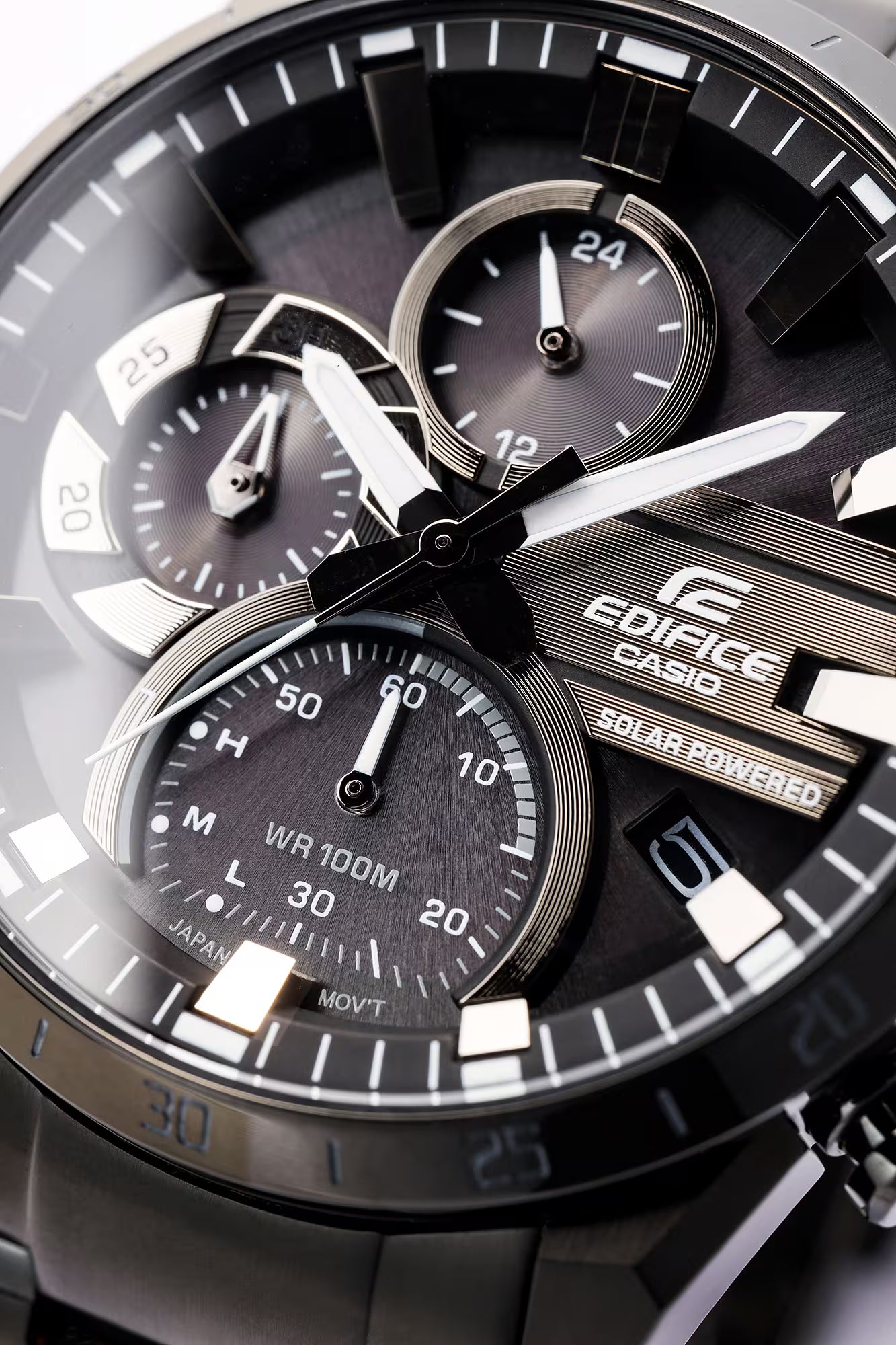 CASIO Black Solar Chronograph Men's Watch EDIFICE EQS-940DC-1AVUDF - ED548 - KRISHNA WATCH COMPANY