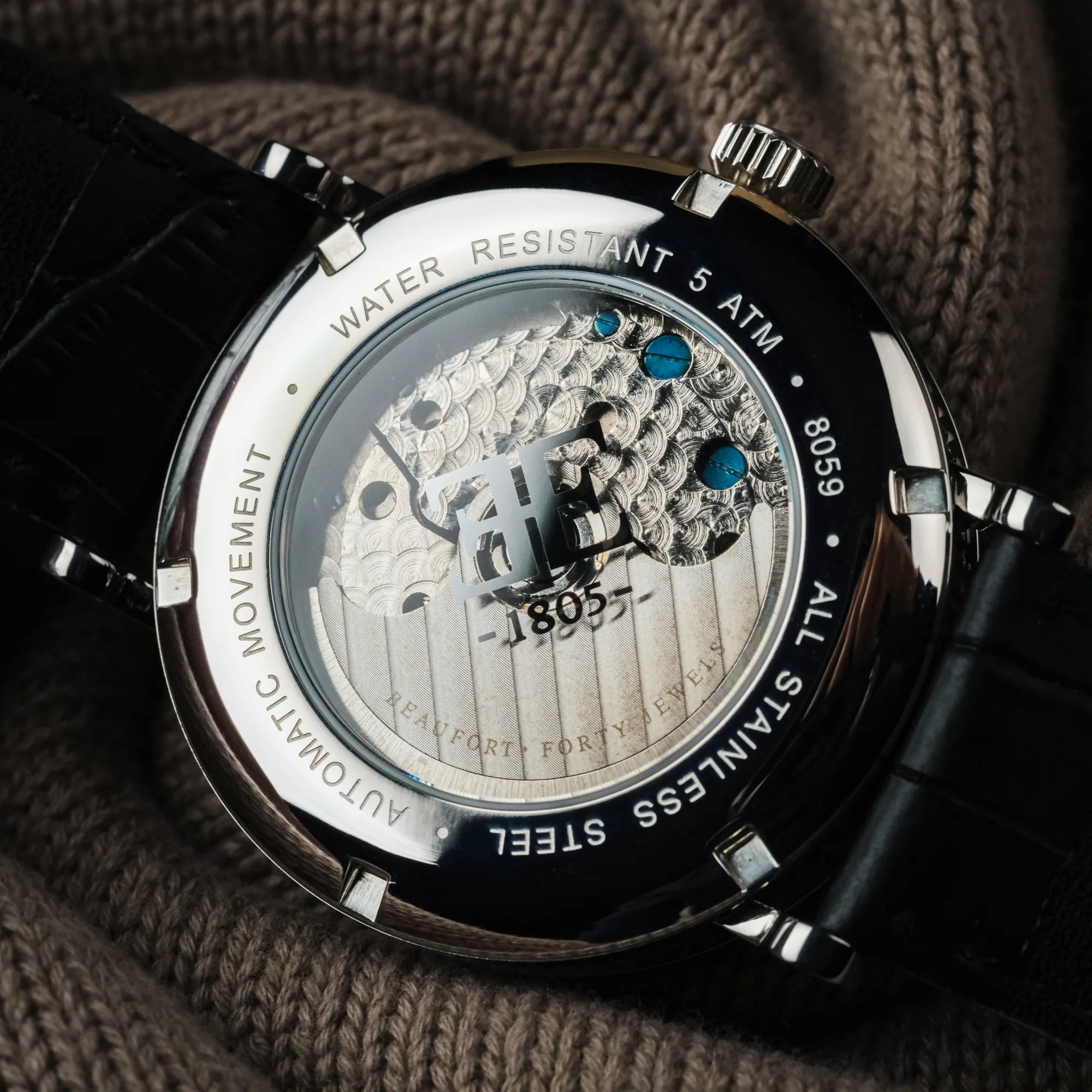 EARNSHAW Beaufort Anatolia Skeleton Automatic 40 Jewels Watch for Men ES-8059-01 - KRISHNA WATCH COMPANY