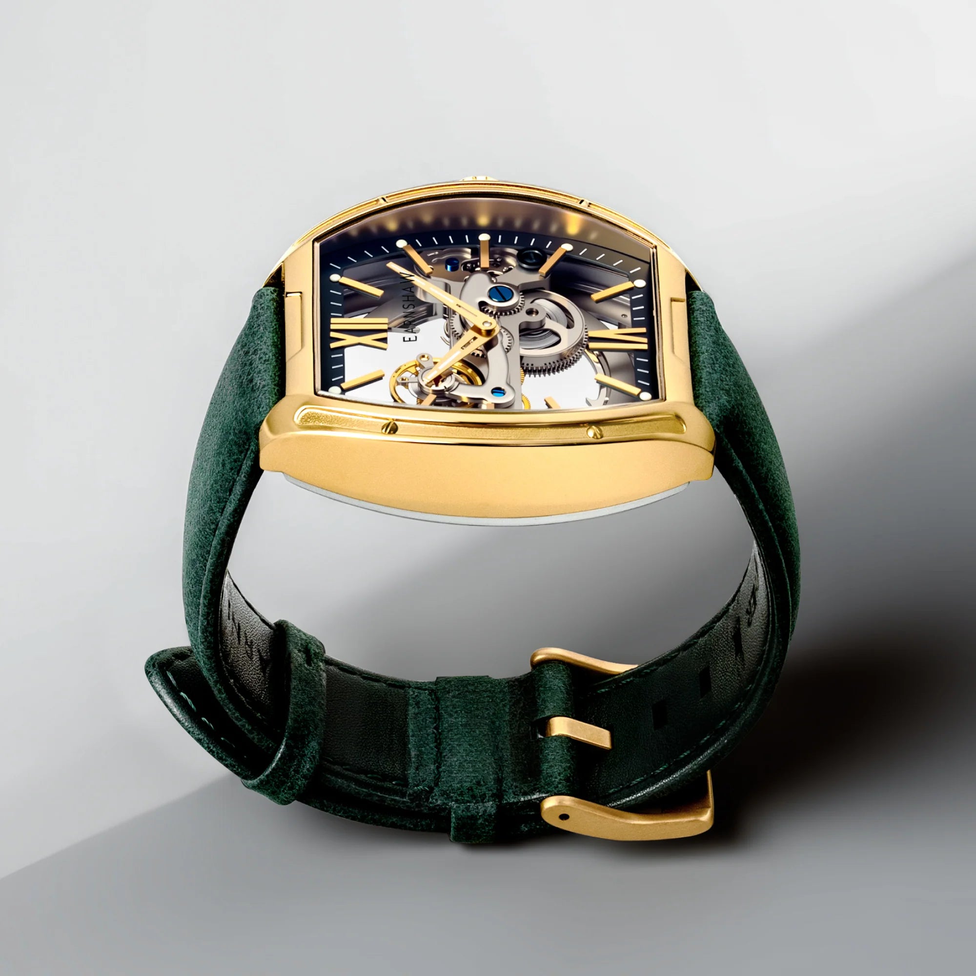 Earnshaw Knightsbridge Green Dial Men's Watch - ES-8316-02 - KRISHNA WATCH COMPANY