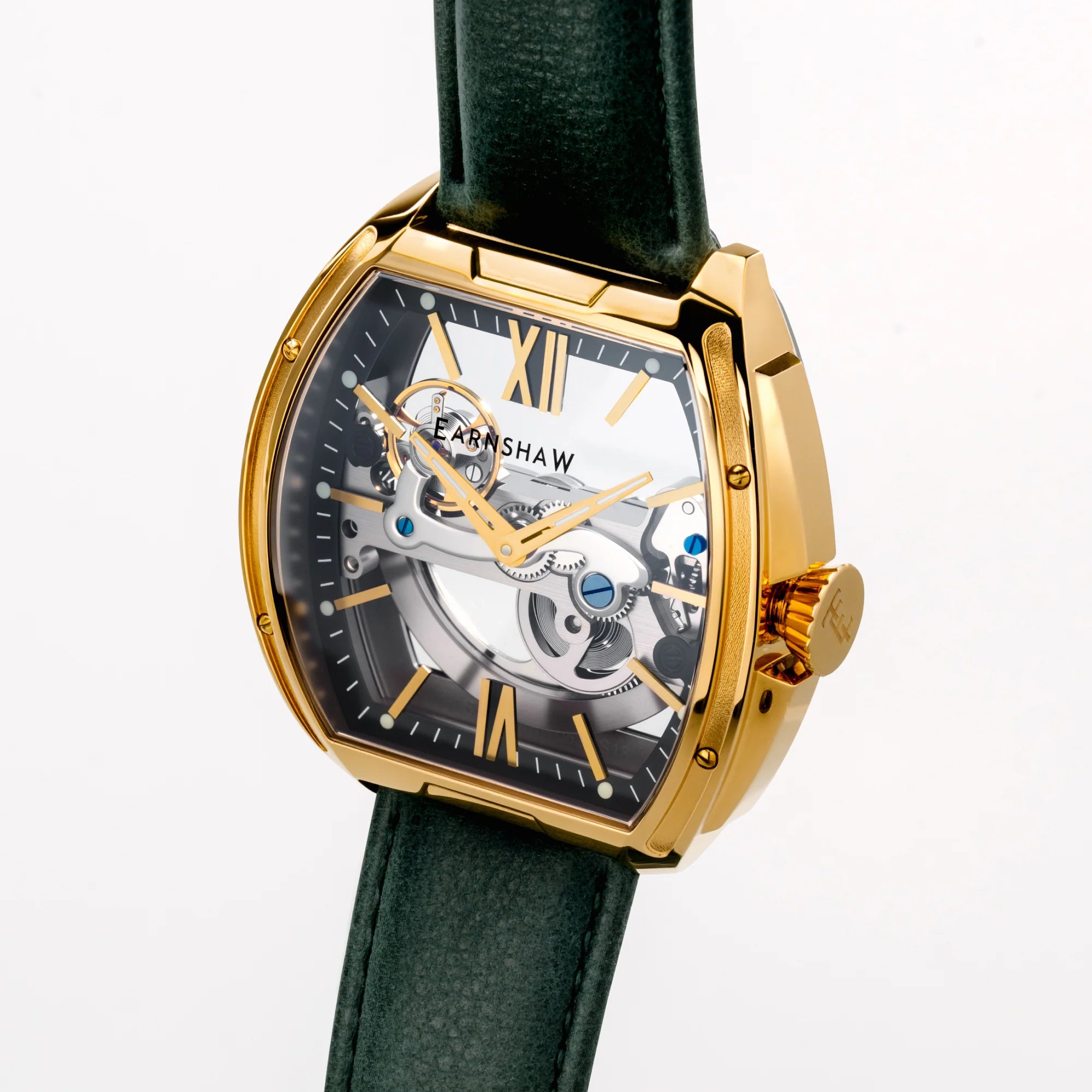 Earnshaw Knightsbridge Green Dial Men's Watch - ES-8316-02 - KRISHNA WATCH COMPANY