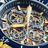 Earnshaw Admiral Duncan Triple Calendar Skeleton Automatic - ES-8320-44 - KRISHNA WATCH COMPANY
