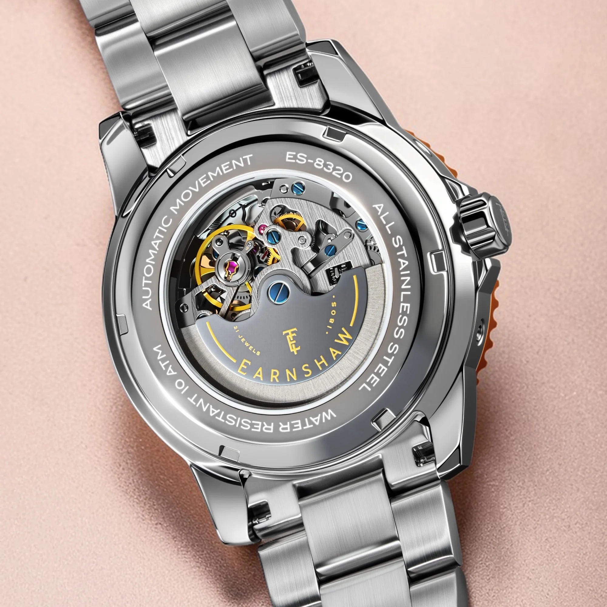 Earnshaw Admiral Duncan Triple Calendar Skeleton Automatic - ES-8320-66 - KRISHNA WATCH COMPANY