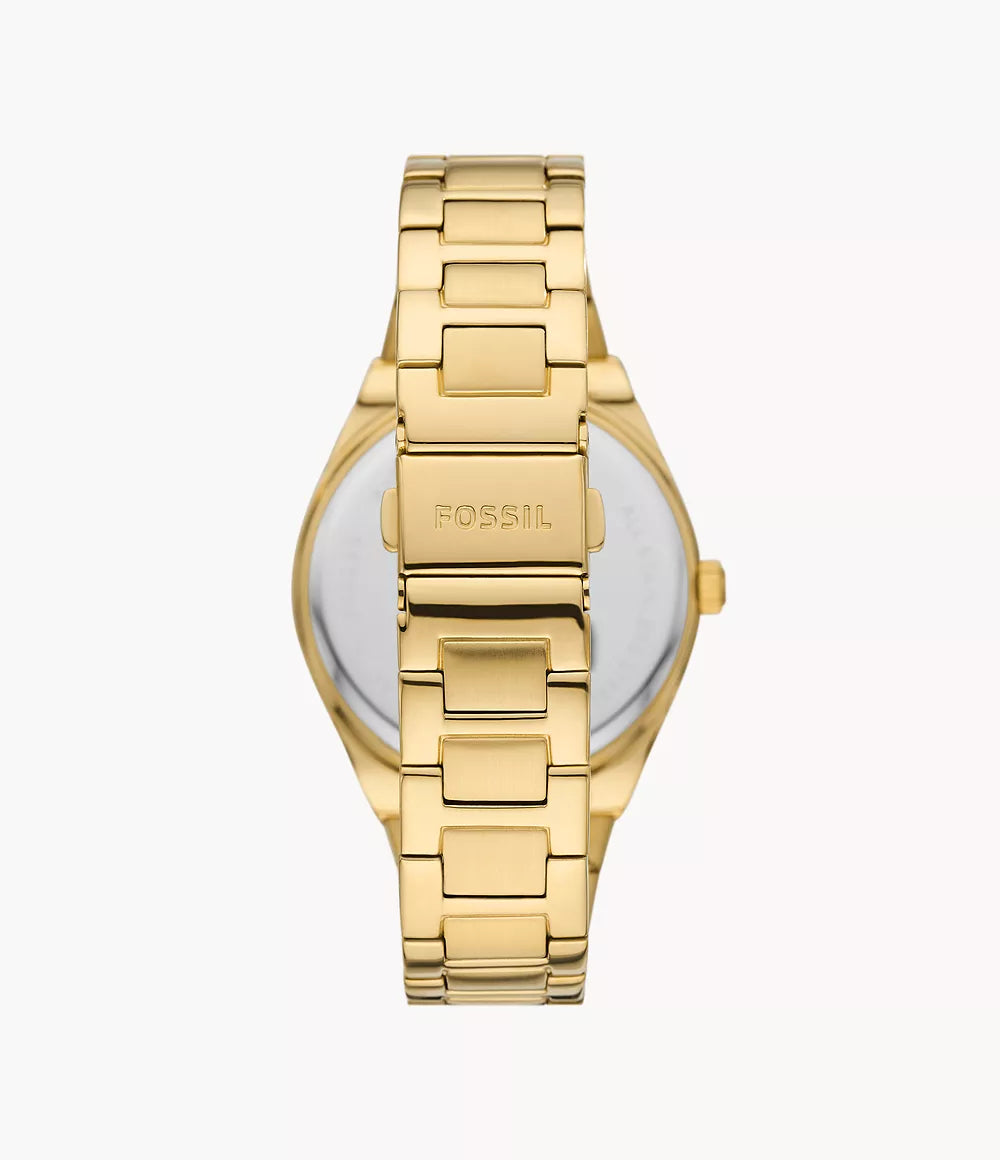 FOSSIL Scarlette Three-Hand Date Gold-Tone Stainless Steel Watch ES5299 - KRISHNA WATCH COMPANY