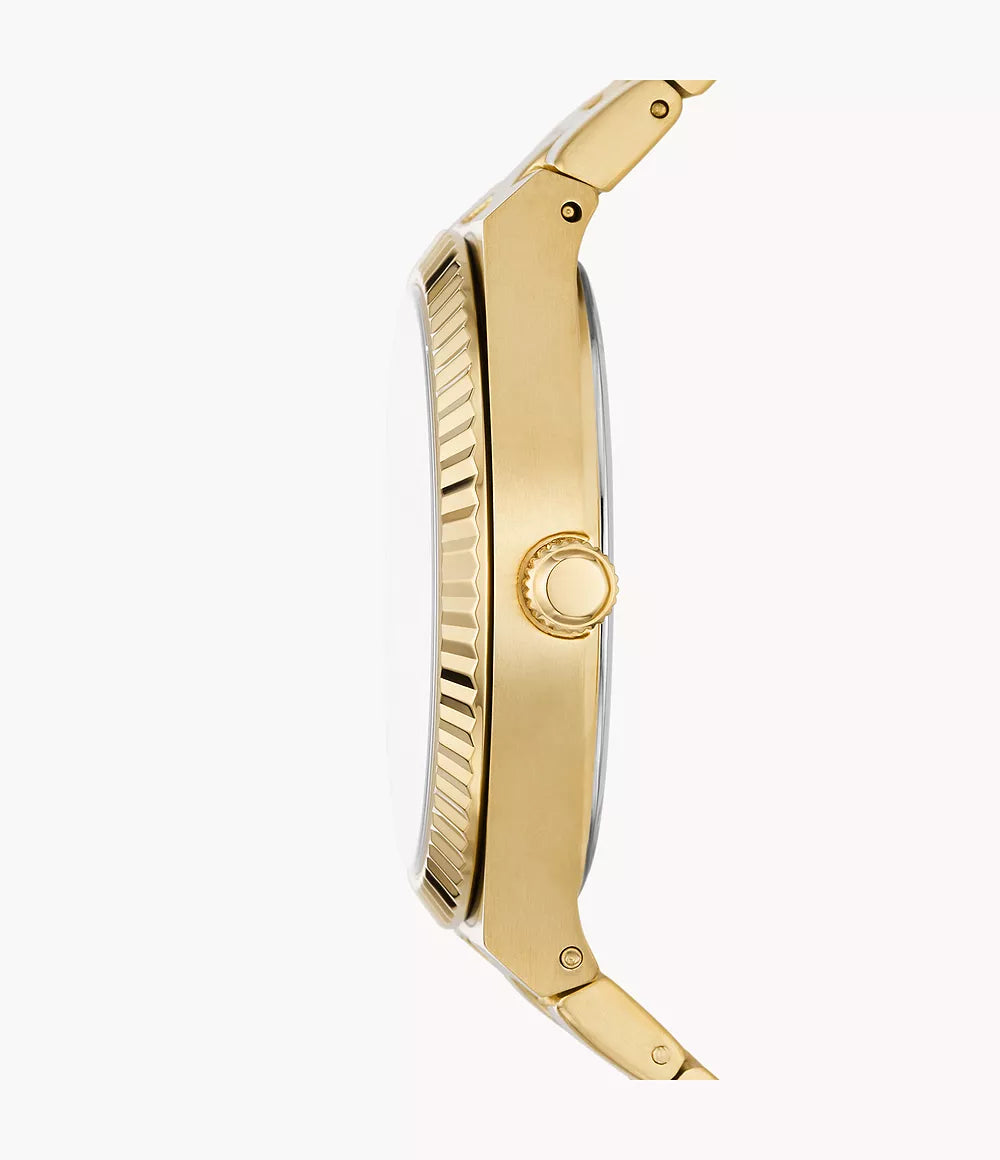 FOSSIL Scarlette Three-Hand Date Gold-Tone Stainless Steel Watch ES5299 - KRISHNA WATCH COMPANY