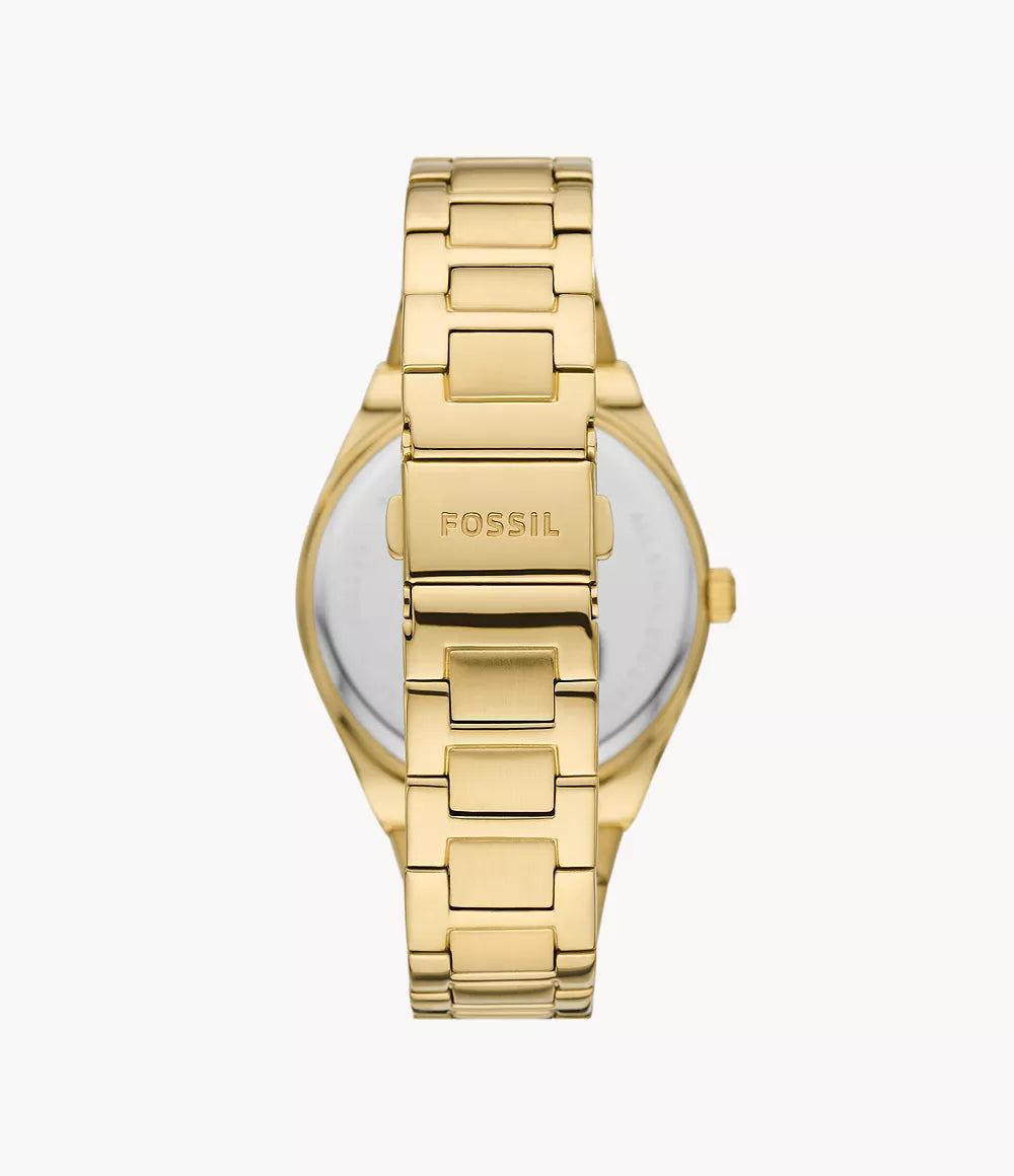 FOSSIL Scarlette Three-Hand Gold-Tone Stainless Steel Watch ES5325 - KRISHNA WATCH COMPANY