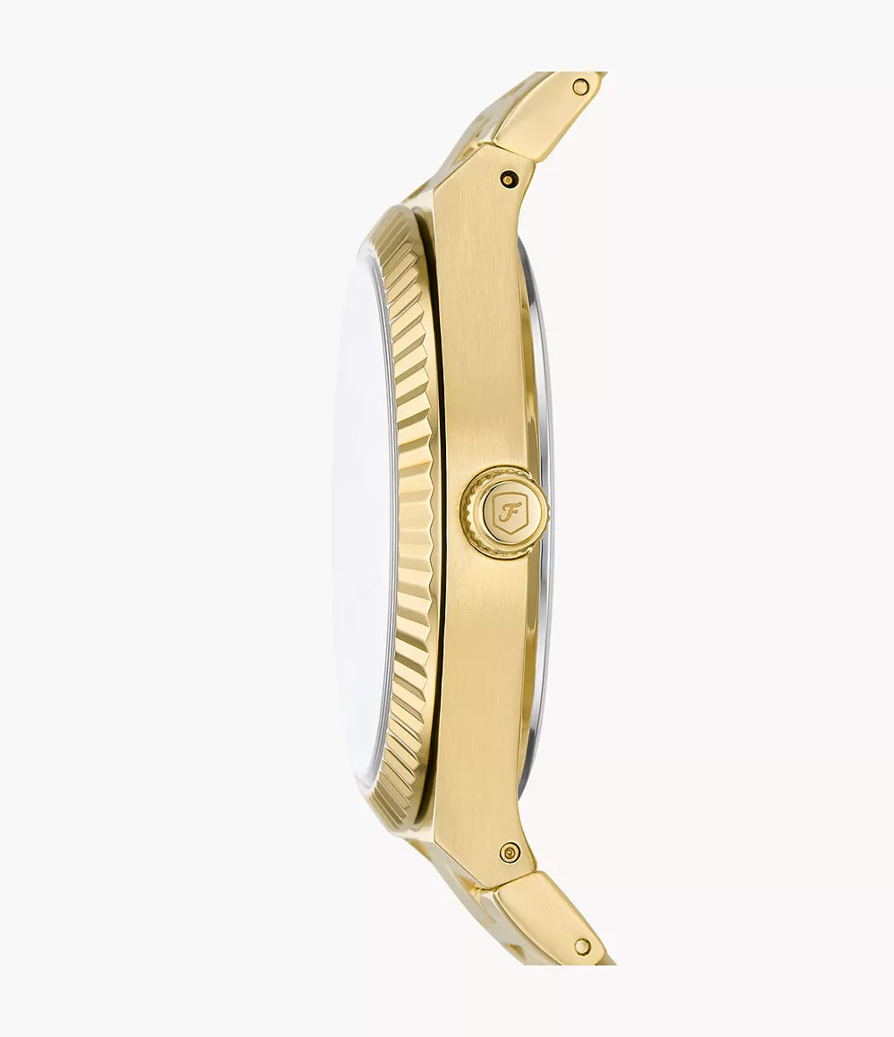 FOSSIL Scarlette Three-Hand Gold-Tone Stainless Steel Watch ES5325 - KRISHNA WATCH COMPANY