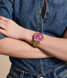 FOSSIL Scarlette Three-Hand Gold-Tone Stainless Steel Watch ES5325