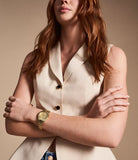 FOSSIL Scarlette Three-Hand Date Gold-Tone Stainless Steel Watch - ES5338 - KRISHNA WATCH COMPANY