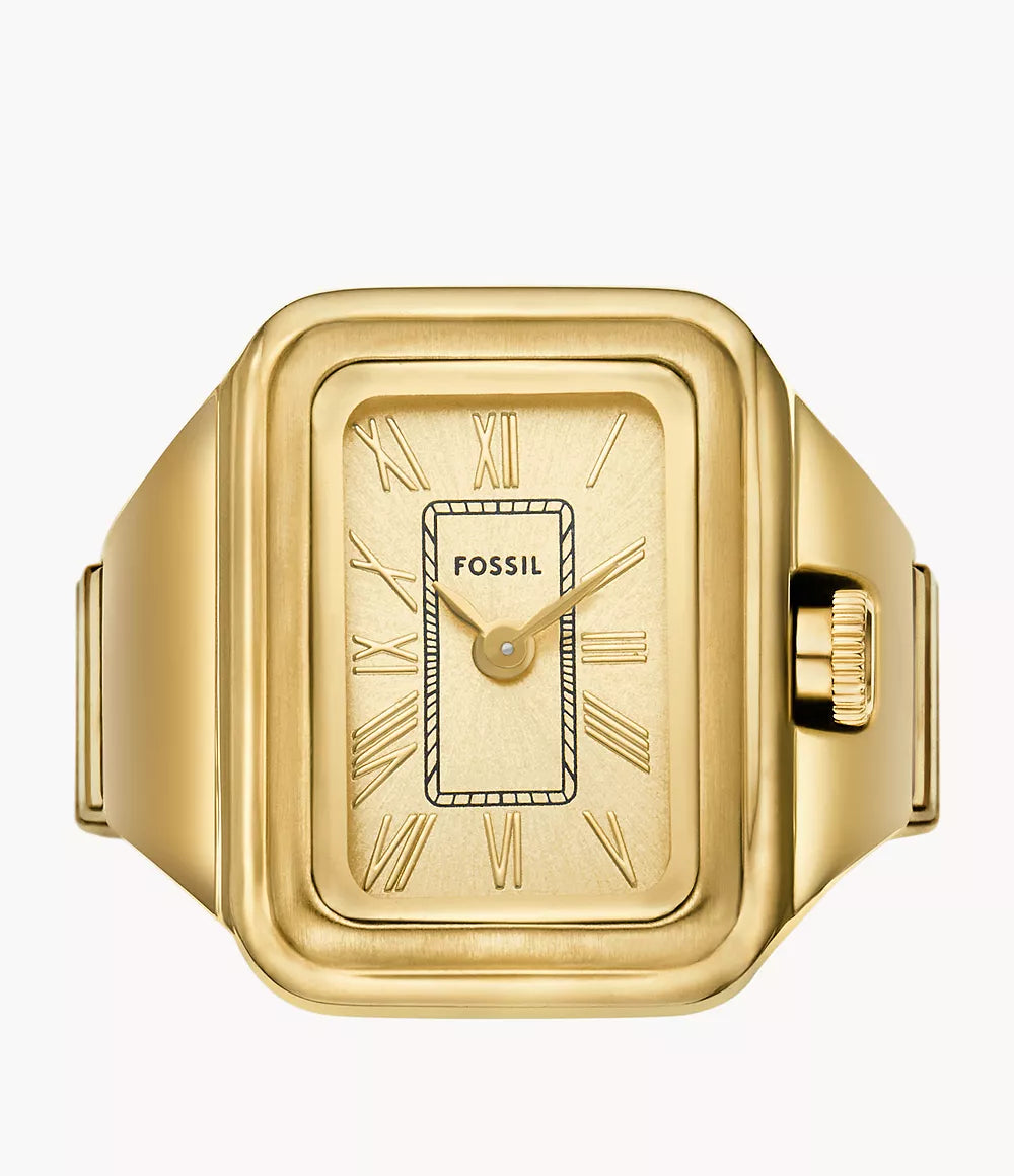 Raquel Watch Ring Two-Hand Gold-Tone Stainless Steel ES5343 - KRISHNA WATCH COMPANY