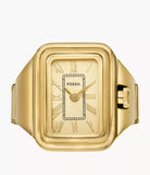 Raquel Watch Ring Two-Hand Gold-Tone Stainless Steel ES5343