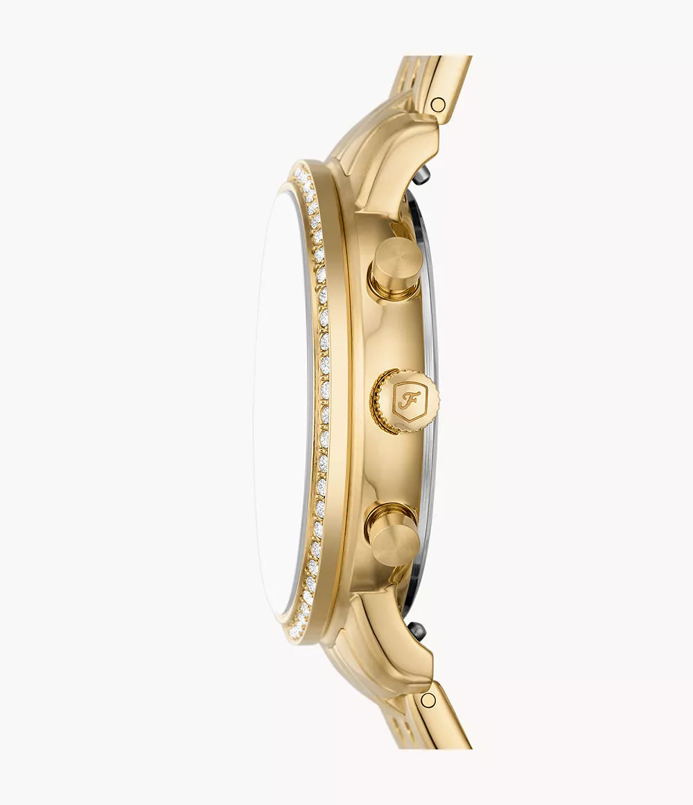 FOSSIL Neutra Chronograph Gold-Tone Stainless Steel Watch ES5358 - KRISHNA WATCH COMPANY
