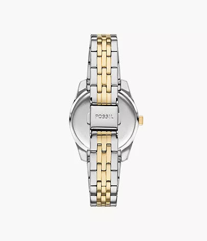 Fossil Scarlette Three-Hand Date Two-Tone Stainless Steel Watch - ES5388 - KRISHNA WATCH COMPANY