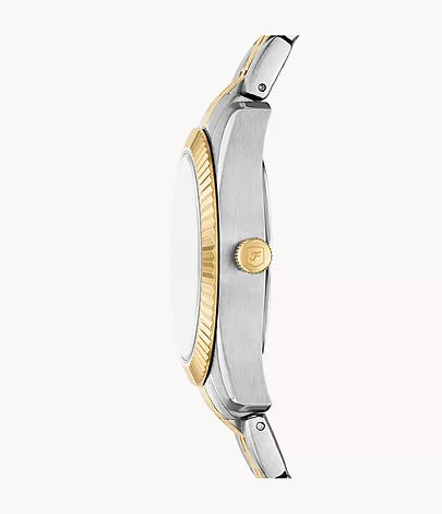 Fossil Scarlette Three-Hand Date Two-Tone Stainless Steel Watch - ES5388 - KRISHNA WATCH COMPANY