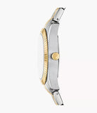 Fossil Scarlette Three-Hand Date Two-Tone Stainless Steel Watch - ES5388 - KRISHNA WATCH COMPANY
