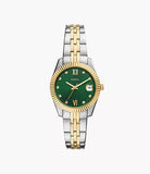 Fossil Scarlette Three-Hand Date Two-Tone Stainless Steel Watch - ES5388 - KRISHNA WATCH COMPANY