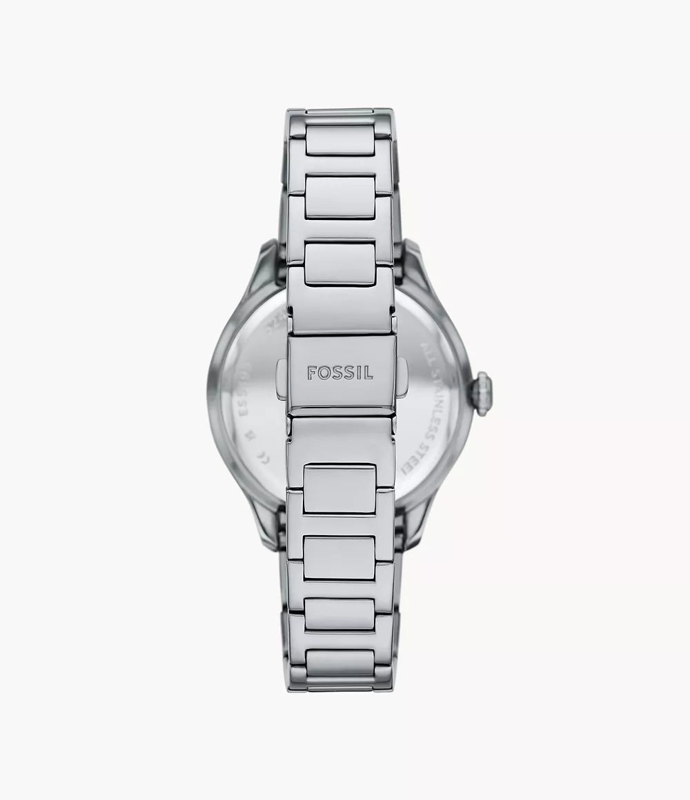Fossil Gilmore Three-Hand Date Stainless Steel Watch - ES5393 - KRISHNA WATCH COMPANY