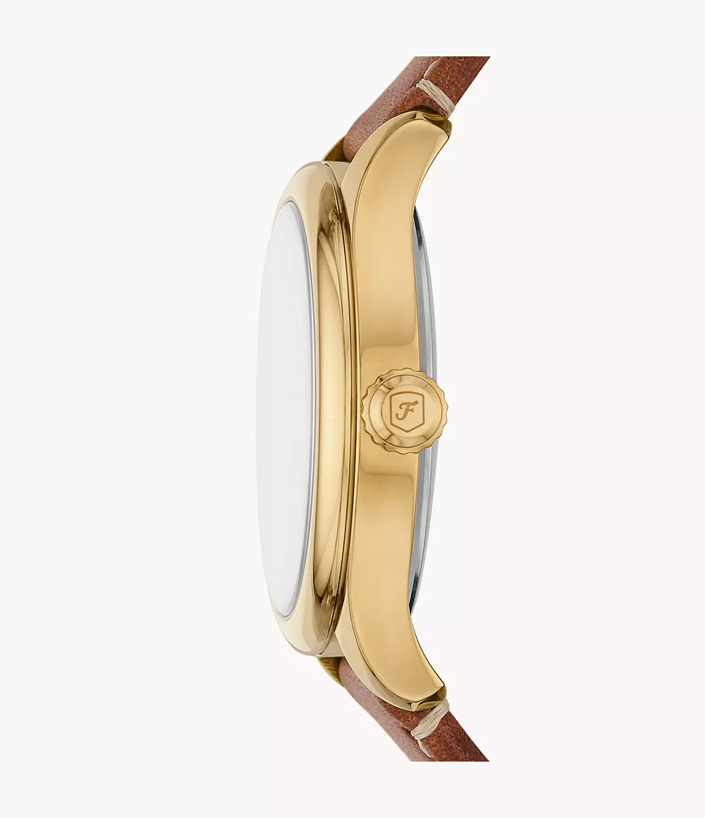 Fossil Gilmore Three-Hand Date Leather Watch - ES5397 - KRISHNA WATCH COMPANY