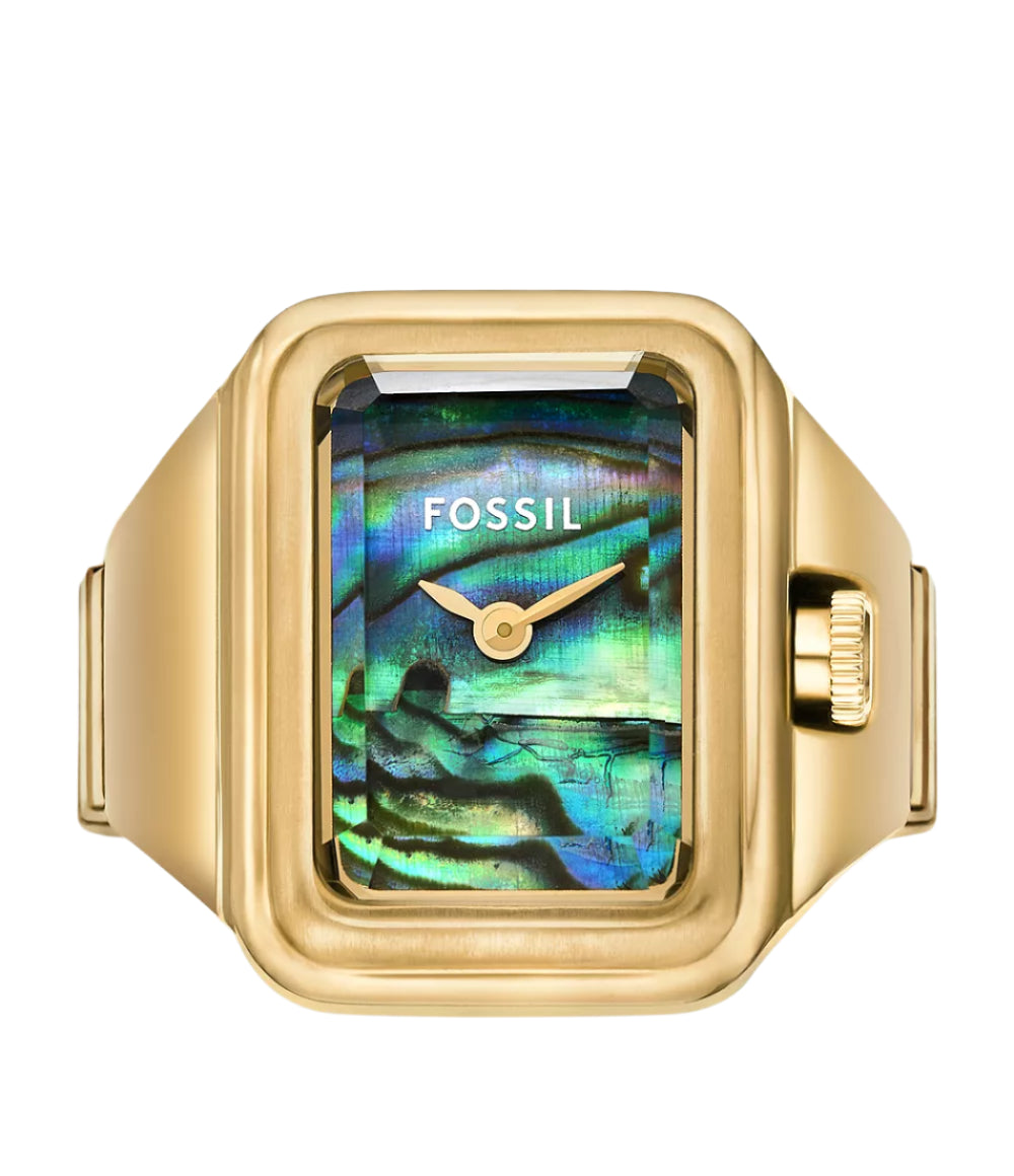 Fossil Raquel Watch Ring Two-Hand Stainless Steel Watch for Women - ES5411 - KRISHNA WATCH COMPANY