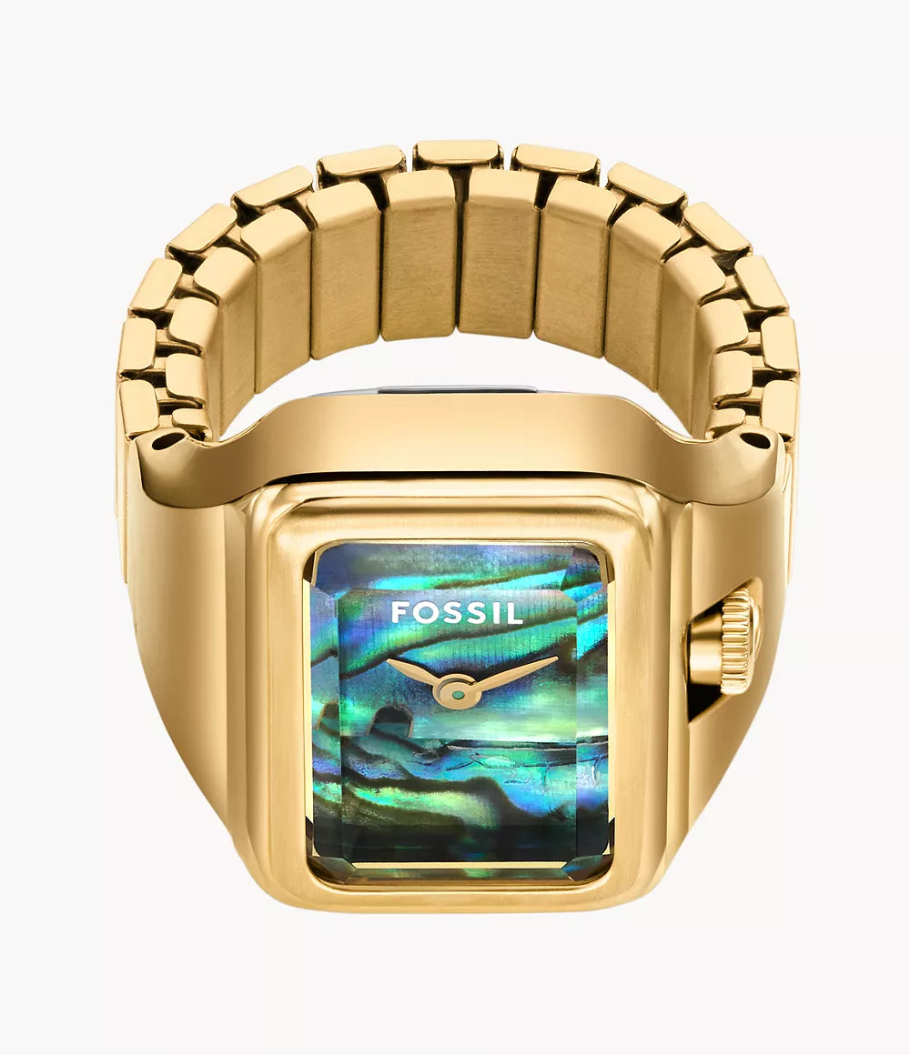 Fossil Raquel Watch Ring Two-Hand Stainless Steel Watch for Women - ES5411 - KRISHNA WATCH COMPANY