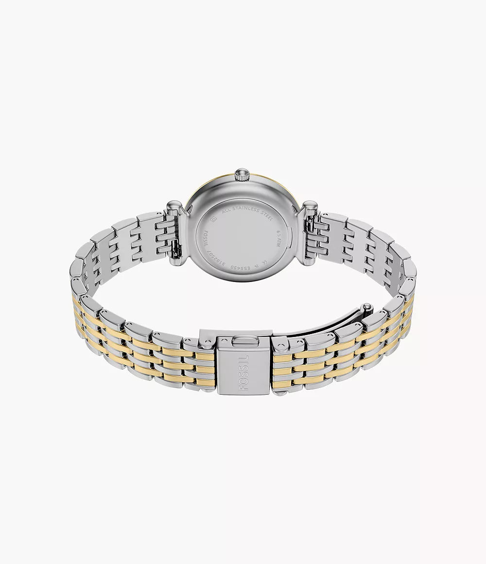 Fossil Carlie Quartz Women 28 mm with Bracelet ES5450SET - KRISHNA WATCH COMPANY