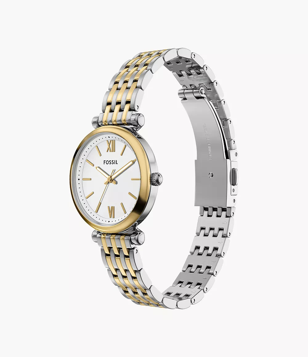 Fossil Carlie Quartz Women 28 mm with Bracelet ES5450SET - KRISHNA WATCH COMPANY
